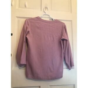 V T-shirt Men's M Long Sleeved Purple